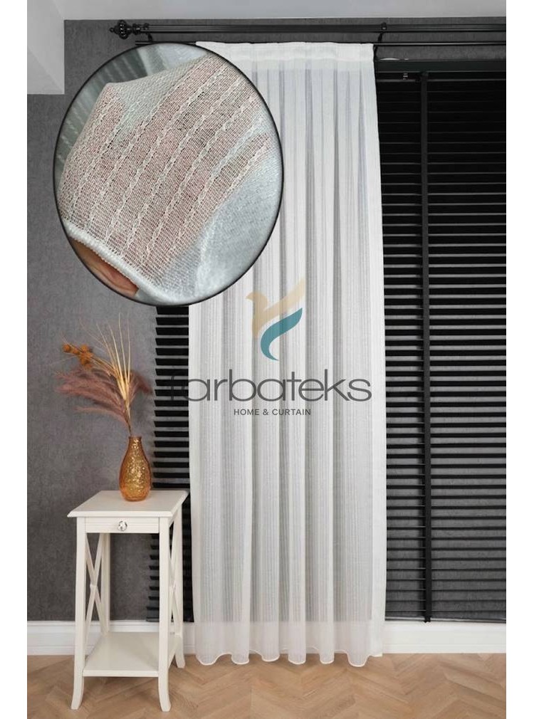 Gümüş Pırıltılı Simli Premium Exclusive Hazal Tül Perde